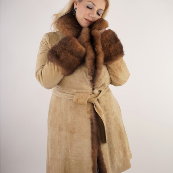 1970s Rajac Leather and Mink Fur Coat - Picture 6 of 12